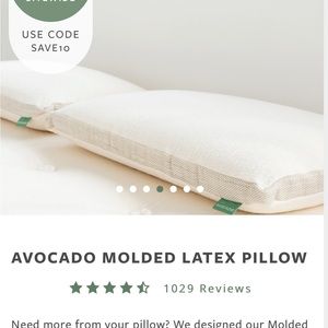 Brand new Avocado latex pillow- size queen